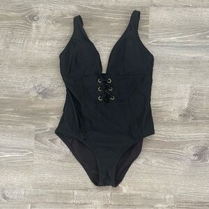 Mossimo Supply Co. Black One Piece Swimsuit